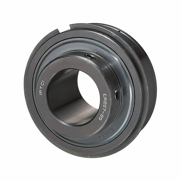 Iptci Insert Ball Bearing, Wide Inner Ring, Cylindrical OD, Set Screw Locking, 30 mm Bore, 62 mm OD ER206-30MM